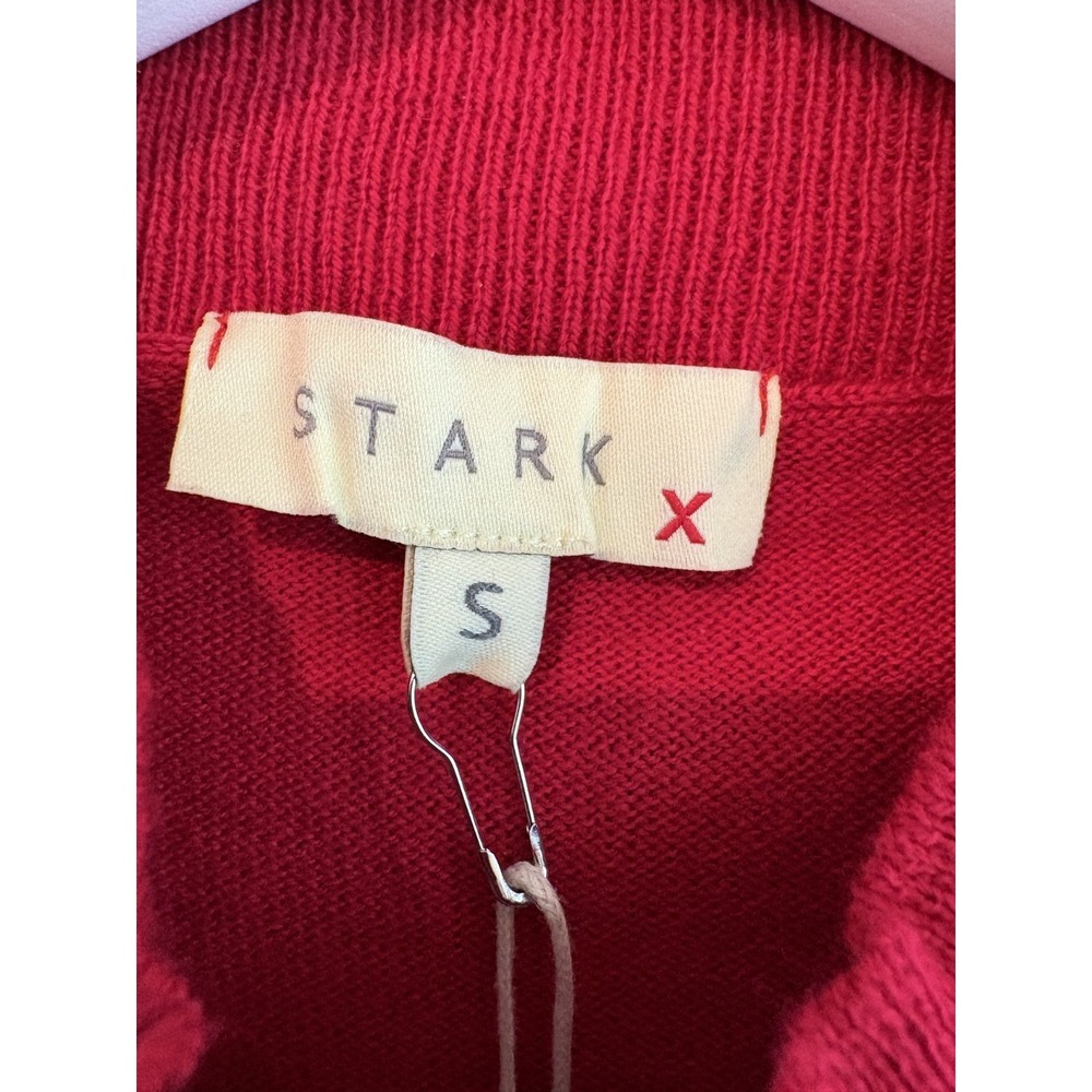 NWT STARKx Georgia Ruby Vest Top Mock Neck Sequin Front Knit Sleeveless Top S - Picture 5 of 10